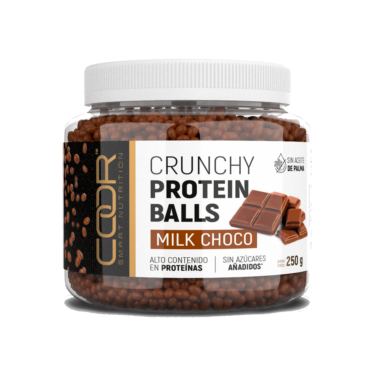 Crunchy Protein Balls Milk Choco Coor