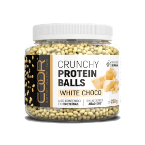 Crunchy Protein Balls White Choco Coor