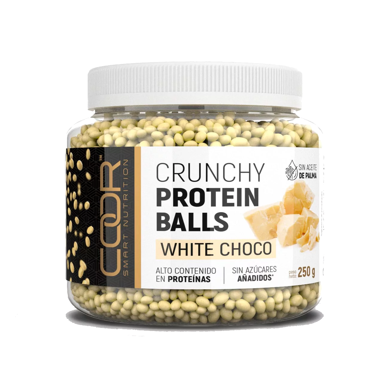 Crunchy Protein Balls White Choco Coor